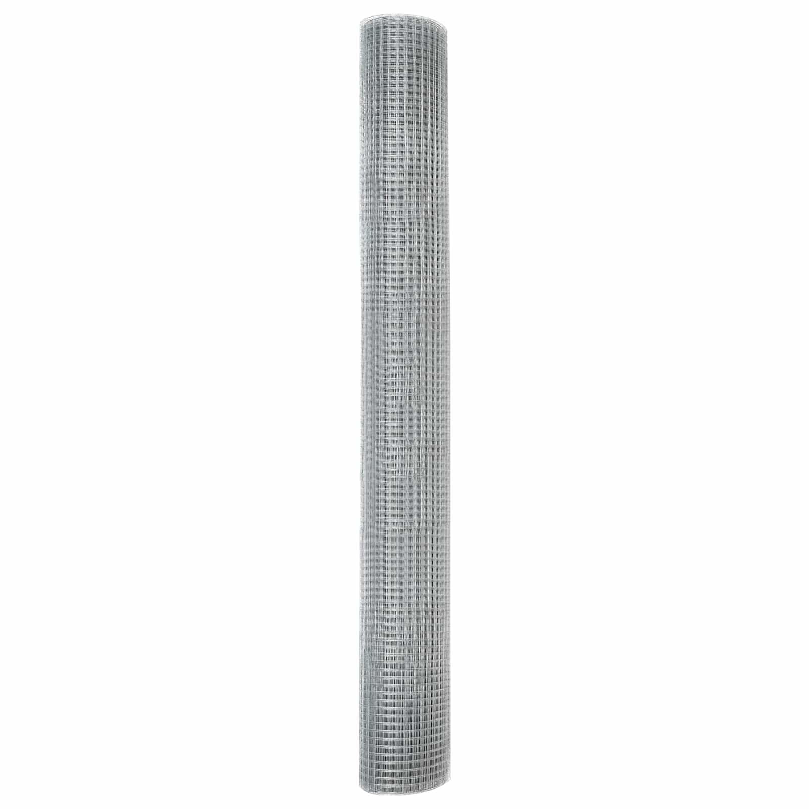 Geschweißter Drahtzaun 5000 x 100 cm Silber