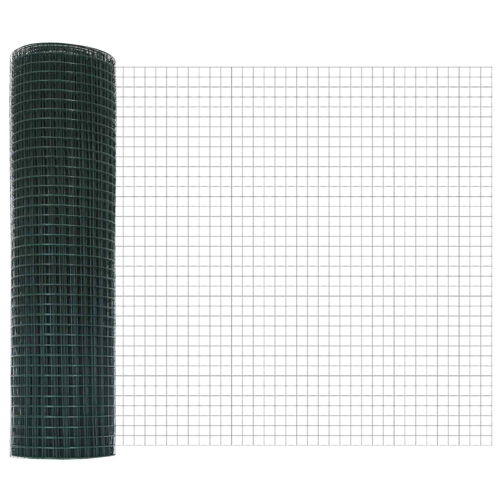 Geschweißter Drahtzaun 1000 x 40 cm Grün