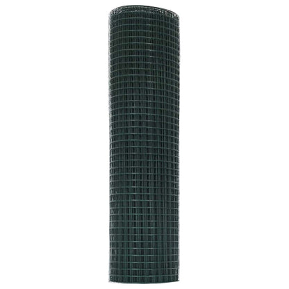 Doppelstabmattenzaun 100 x 0,5 m PVC Grün