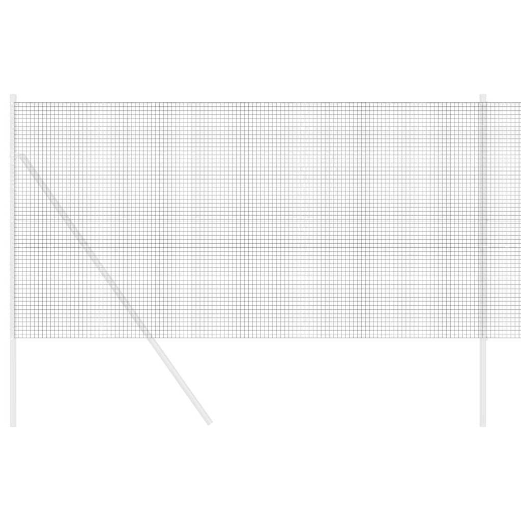 Geschweißter Drahtzaun 2500 x 140 cm Grau