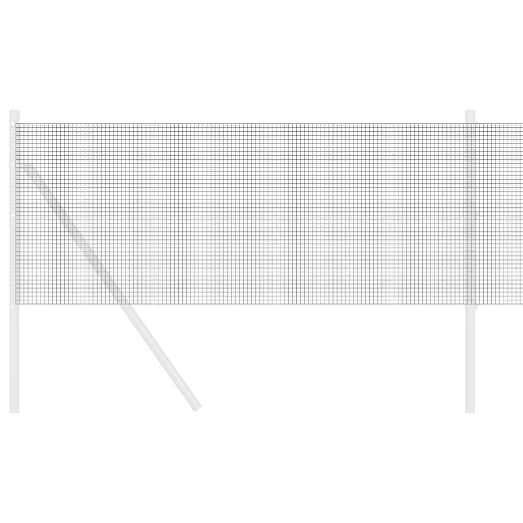 Geschweißter Drahtzaun 5000 x 80 cm Grau