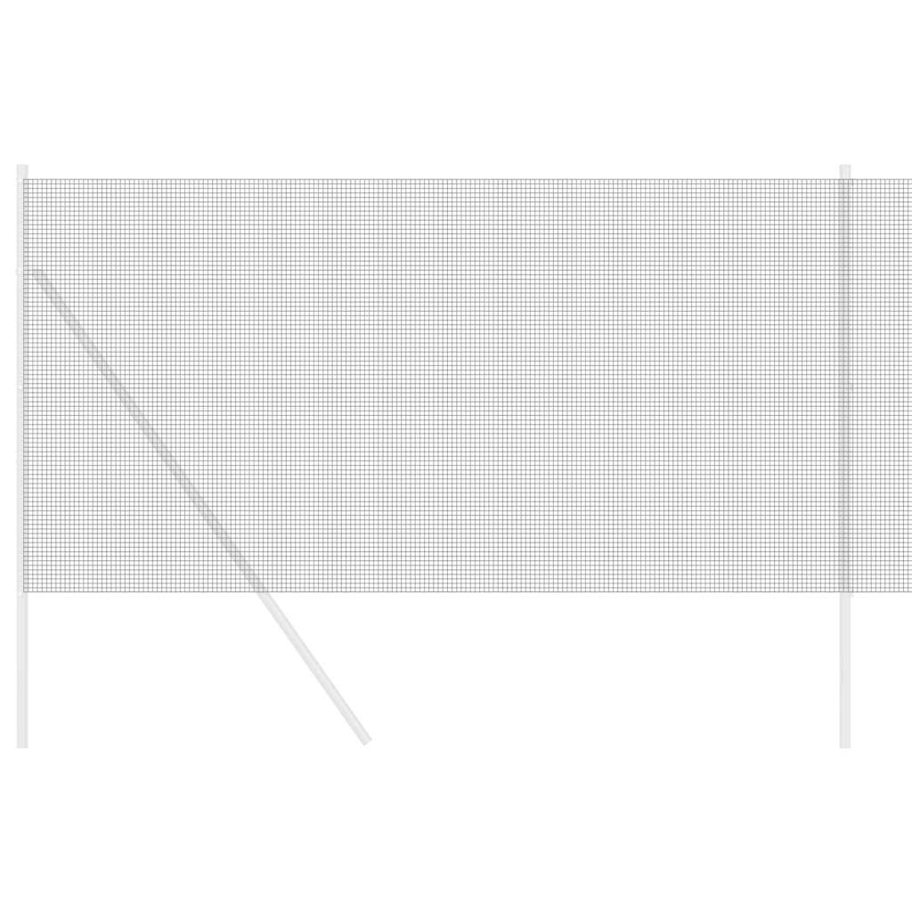 Geschweißter Drahtzaun 5000 x 120 cm Grau