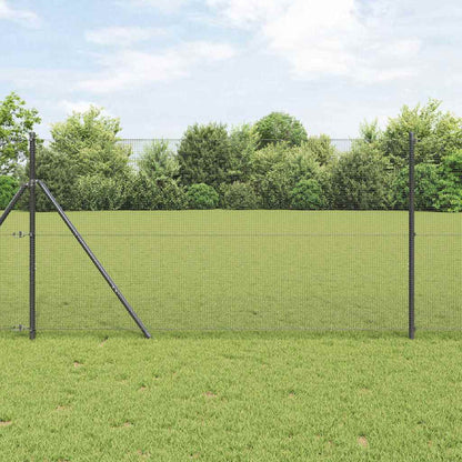 Doppelstabmattenzaun 100 x 1 m PVC Grau