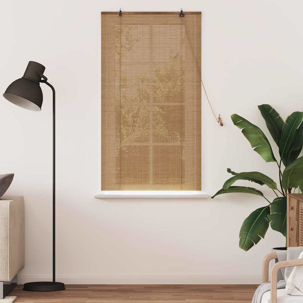 Rollo Braun 80 x 160 cm Bambus
