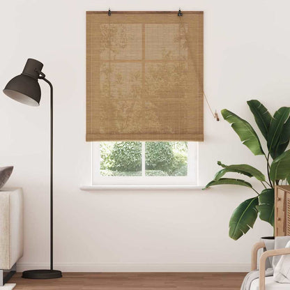 Rollo Braun 100 x 220 cm Bambus