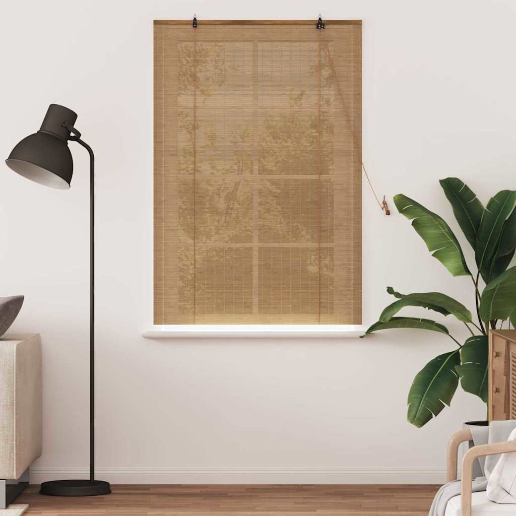 Rollo Braun 120 x 160 cm Bambus