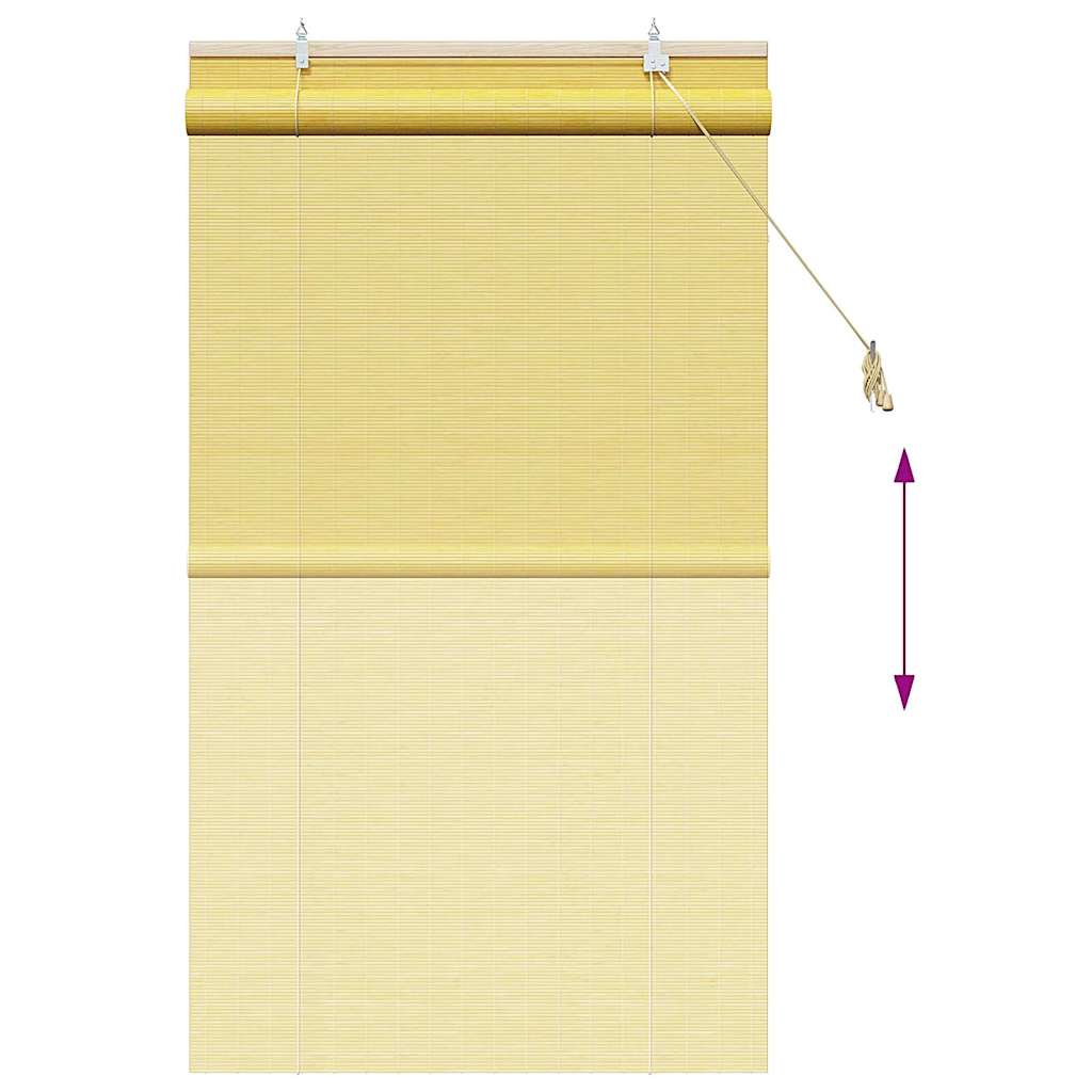 Rollo Gelb 80 x 160 cm Bambus