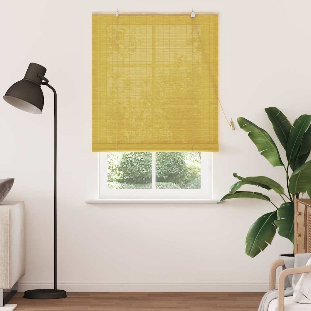 Rollo Gelb 120 x 220 cm Bambus