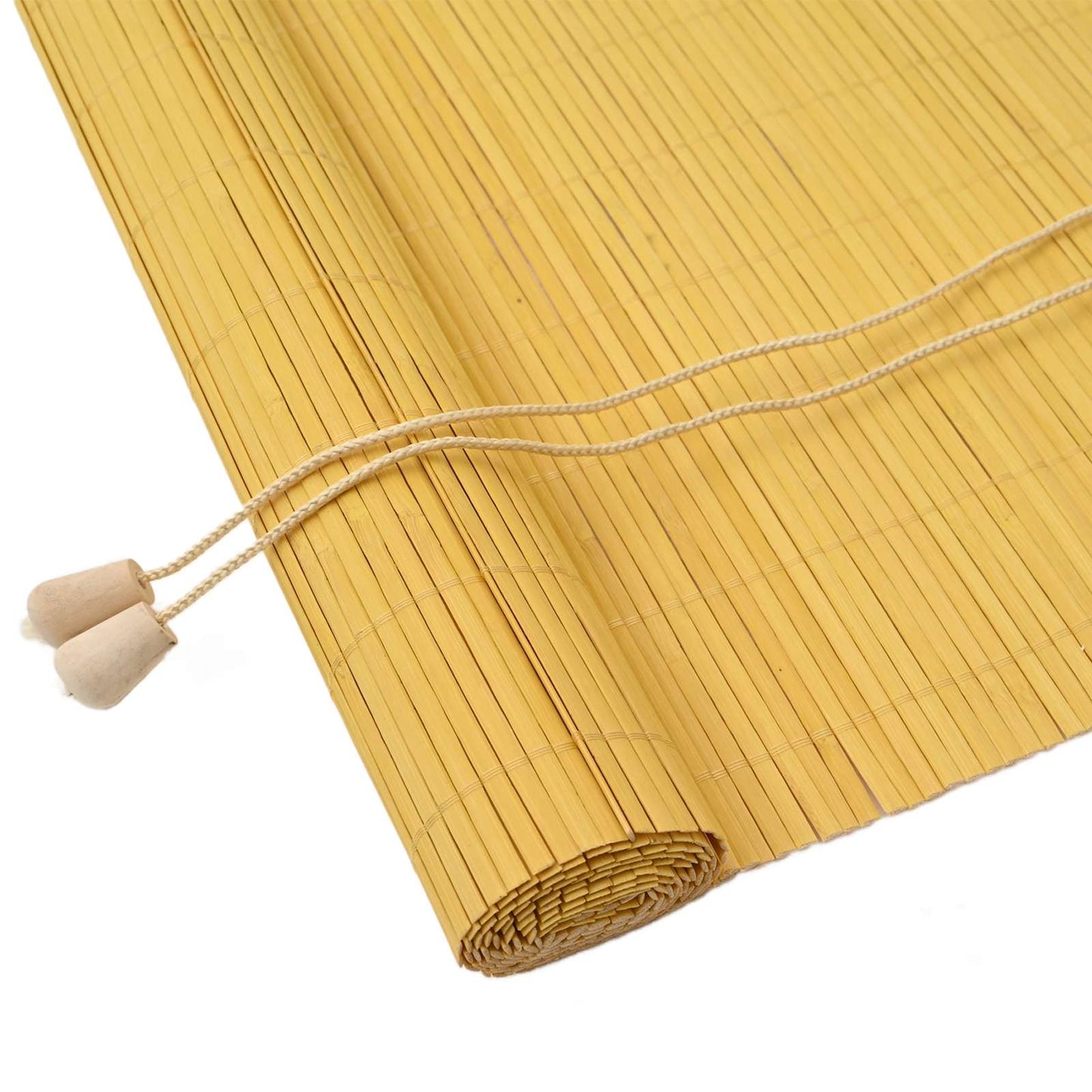 Rollo Gelb 120 x 220 cm Bambus