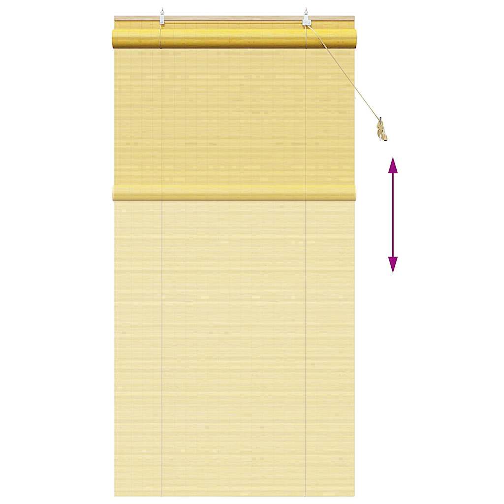 Rollo Gelb 120 x 220 cm Bambus