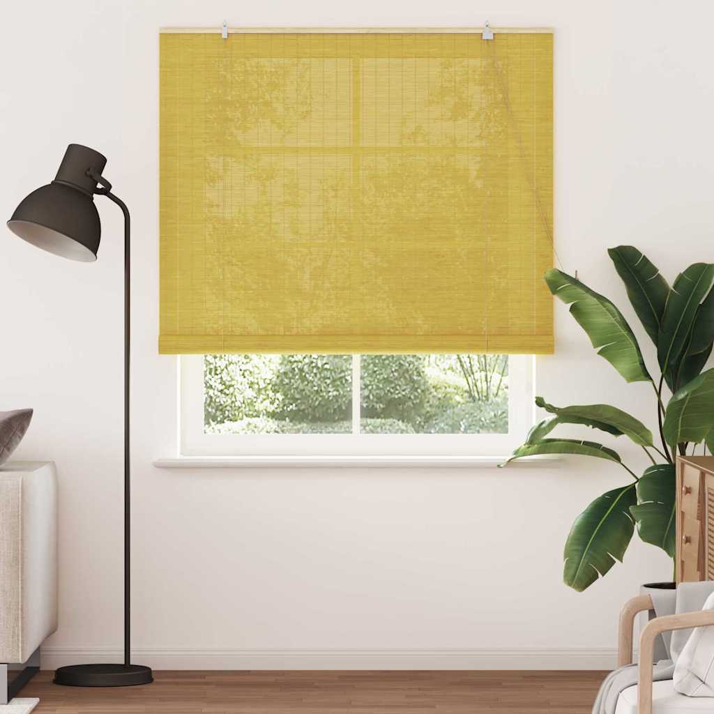 Rollo Gelb 140 x 220 cm Bambus