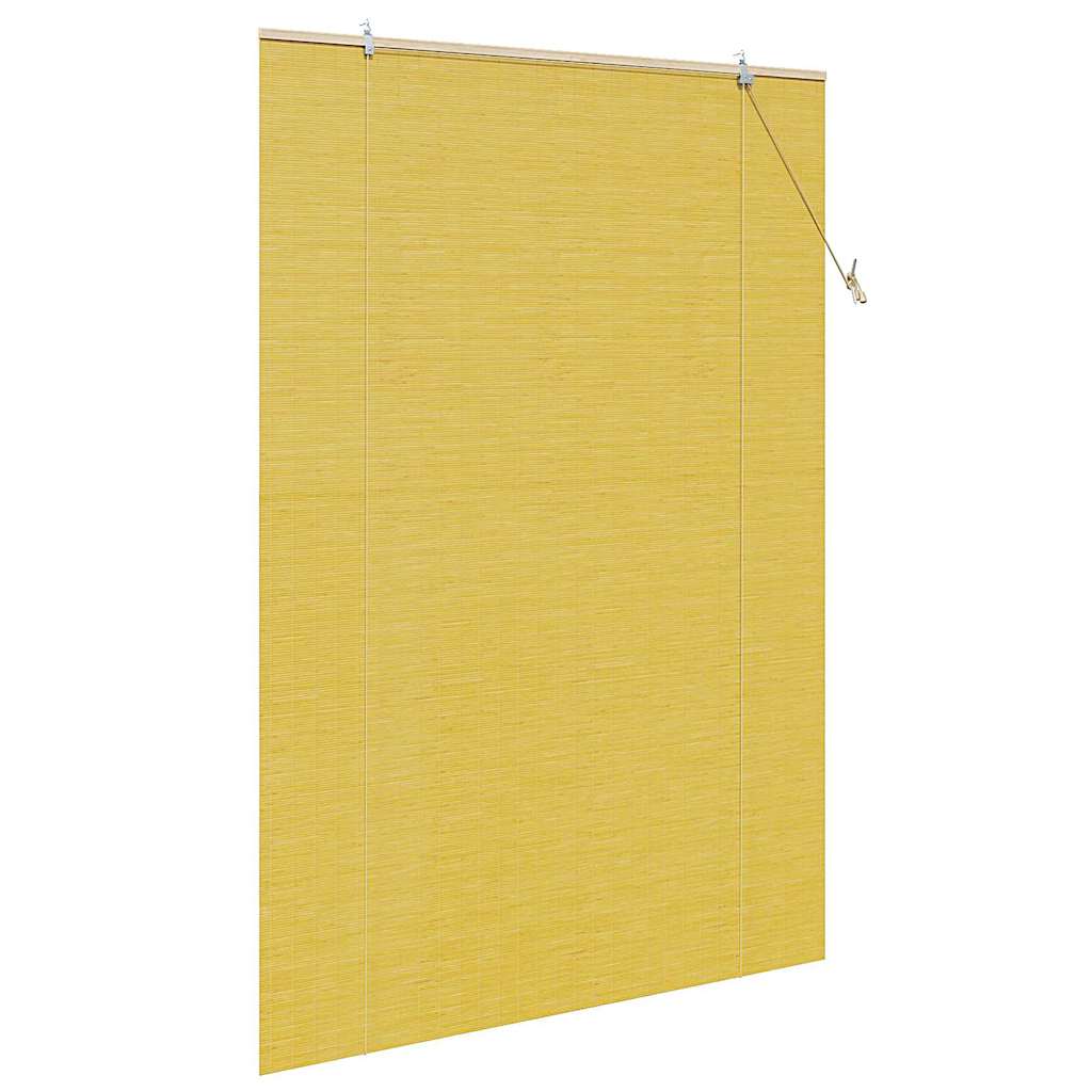 Rollo Gelb 140 x 220 cm Bambus
