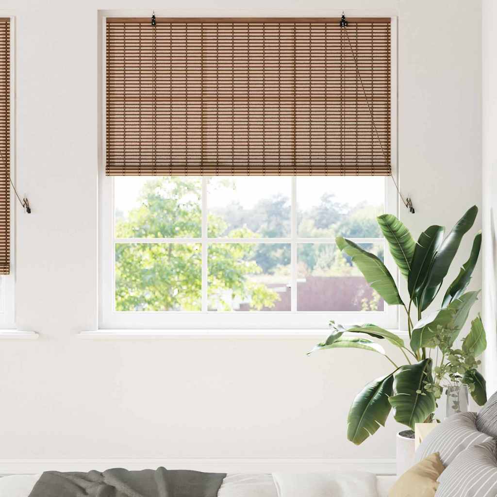 Rollo Braun 150 x 220 cm Bambus