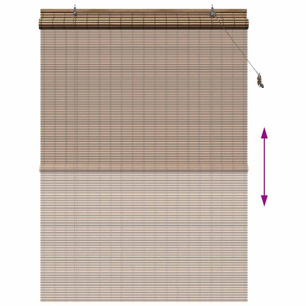 Rollo Braun 150 x 220 cm Bambus