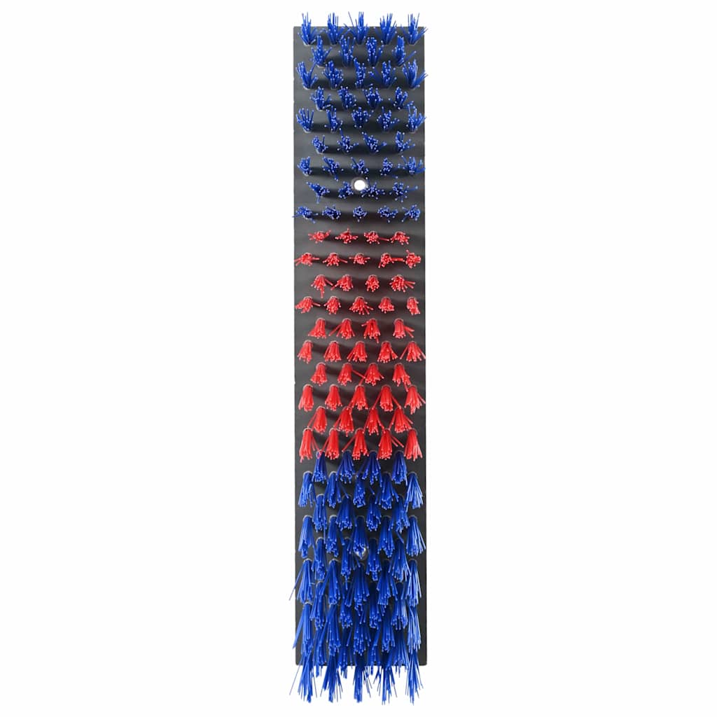 Kühbürste Rot und Blau 50 x 10 x 6.5 cm Kunststoff und Stahl