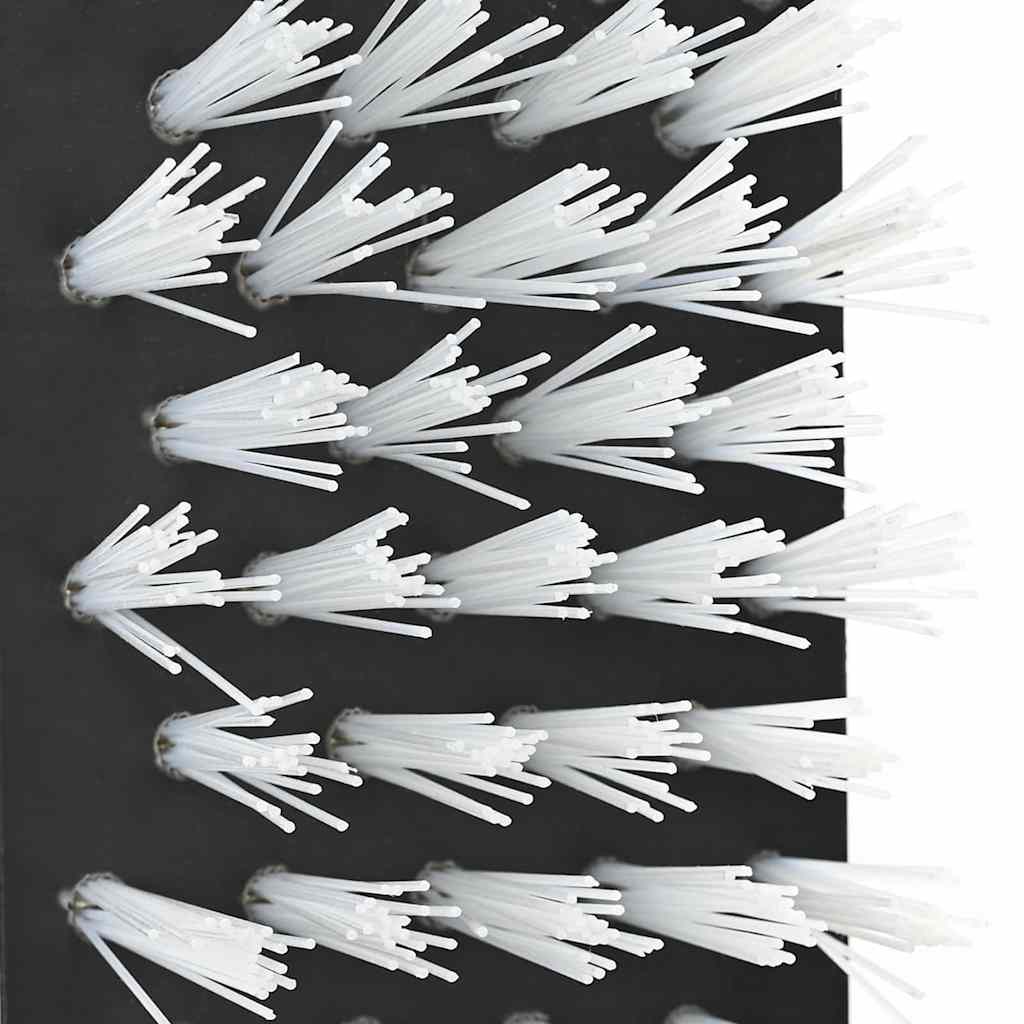 Kühbürste Verstellbar Schwarz und Weiß 84 x 10 x 91 cm PVC