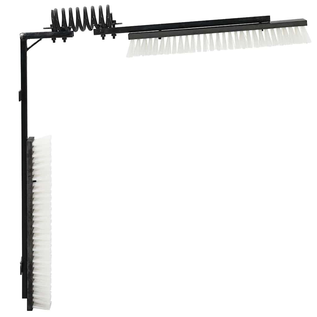 Kühbürste Verstellbar Schwarz und Weiß 84 x 10 x 91 cm PVC
