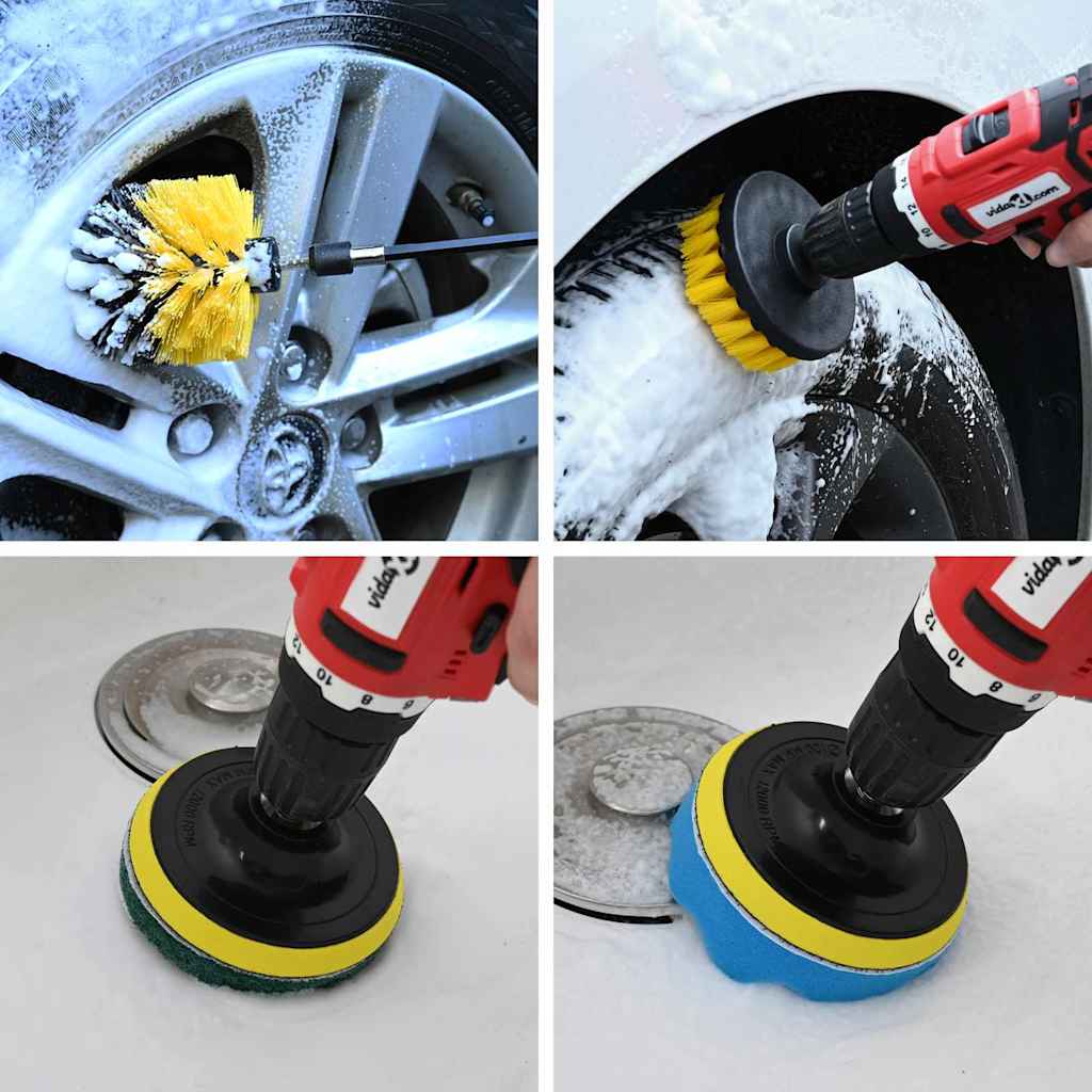 Auto Bürsten Set Mehrfarbig Poly-Rattan