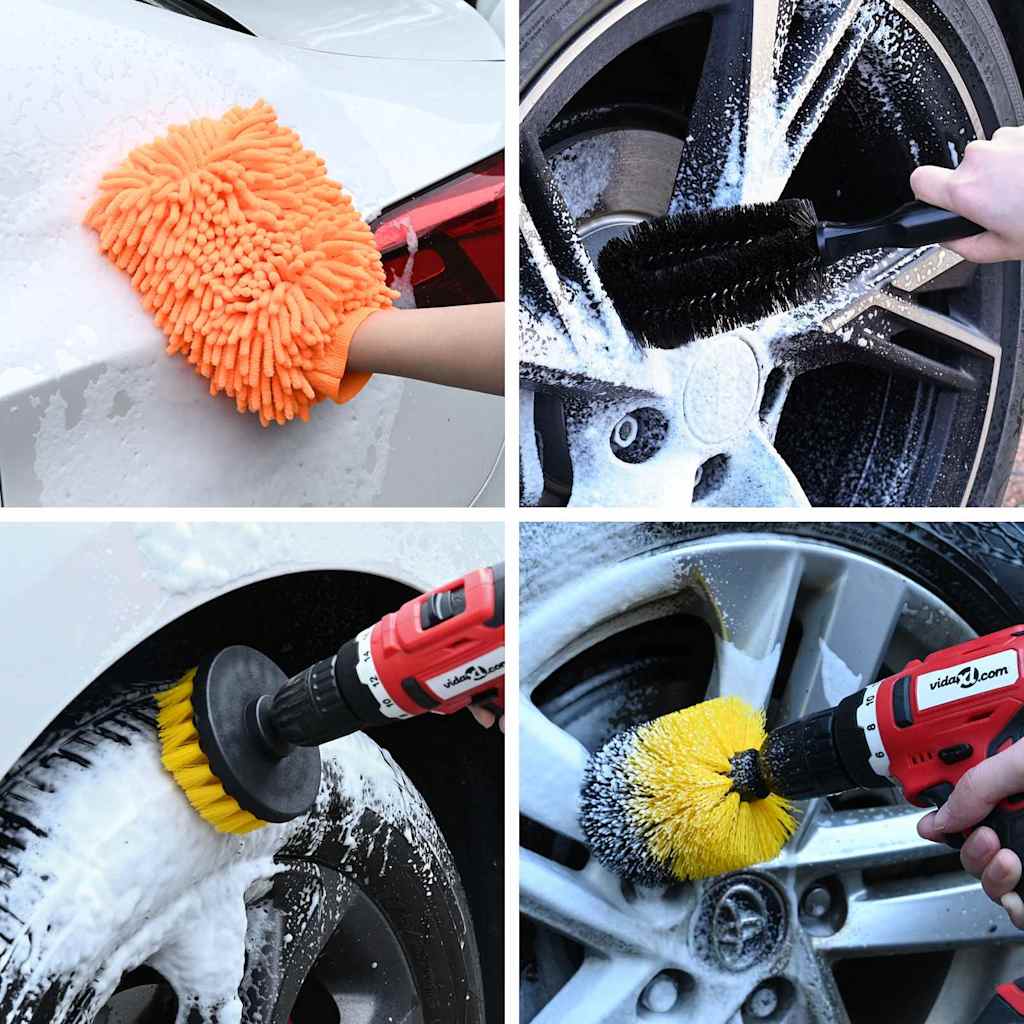 Auto Bürsten Set Mehrfarbig Poly-Rattan
