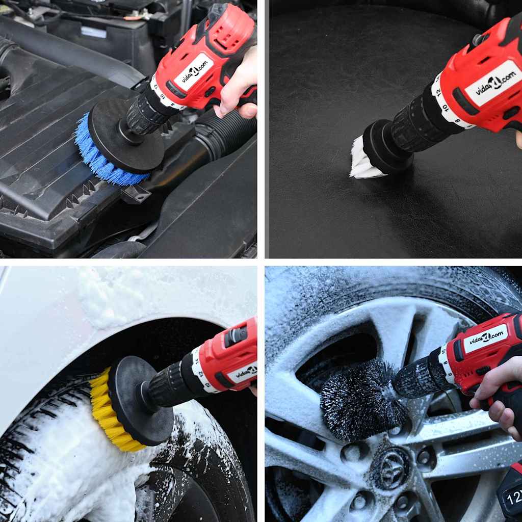 Auto Bürsten Set Mehrfarbig Poly-Rattan