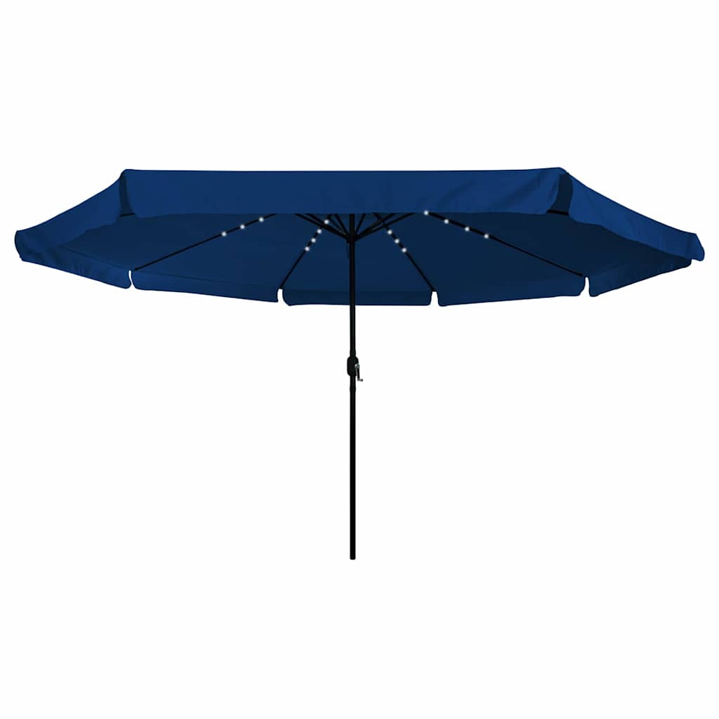 Garten-Sonnenschirm 395 x 395 x 245 cm Polyester Rund Azurblau