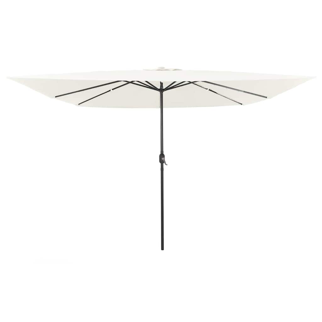 Garten-Sonnenschirm Sand 295 x 295 x 245 cm Polyester und Stahl