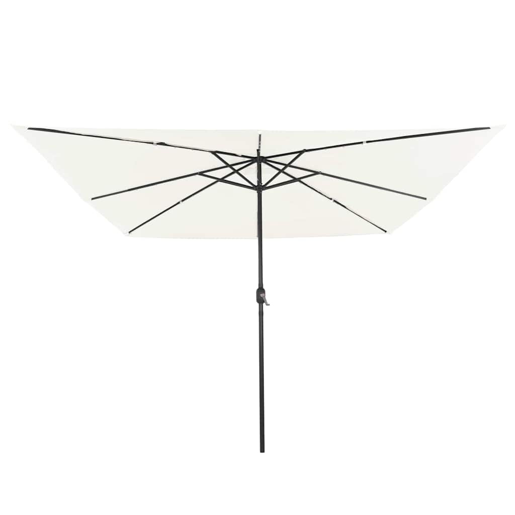 Garten-Sonnenschirm Sand 295 x 295 x 245 cm Polyester und Stahl