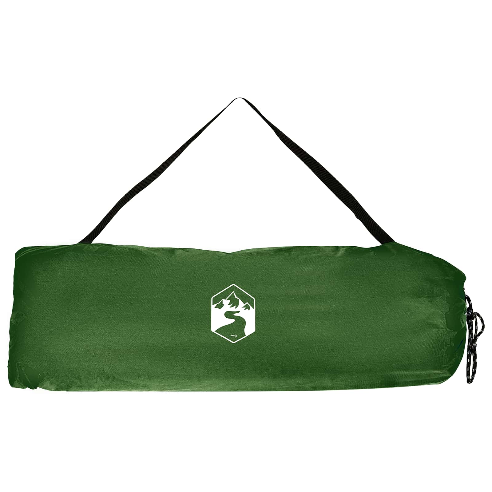 Camping-Zelt-Set mit Dach 2 pcs Grün Taffeta und Stoff