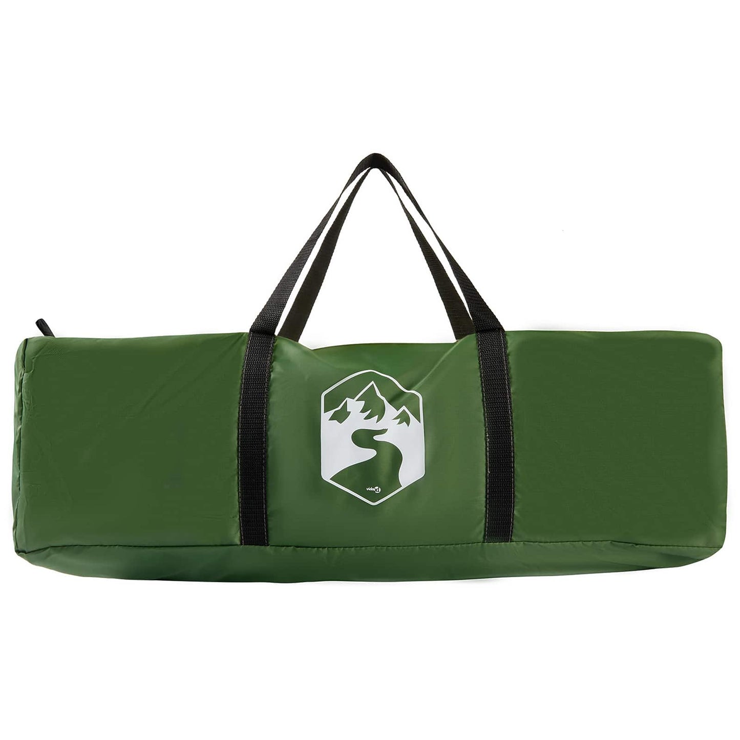 Camping-Zelt-Set mit Dach 2 pcs Grün Taffeta und Stoff