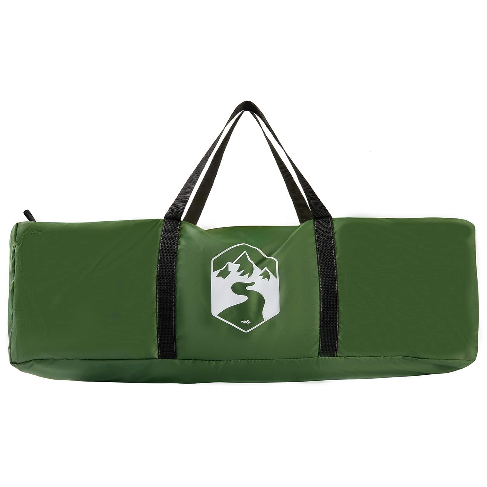 Camping-Zelt-Set mit Dach 2 pcs Grün Taffeta und Stoff