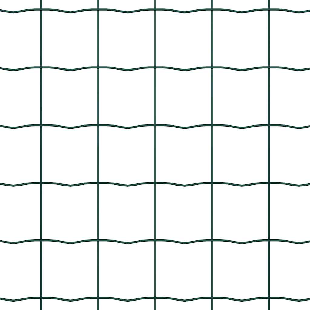 Eurozaun Grün 1,2 x 10 m PVC-beschichtetes Eisen
