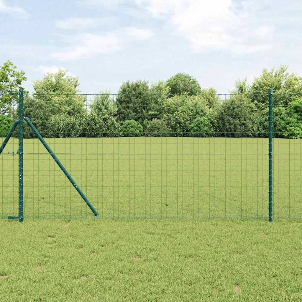 Eurozaun Grün 1,4 x 10 m PVC-beschichtetes Eisen