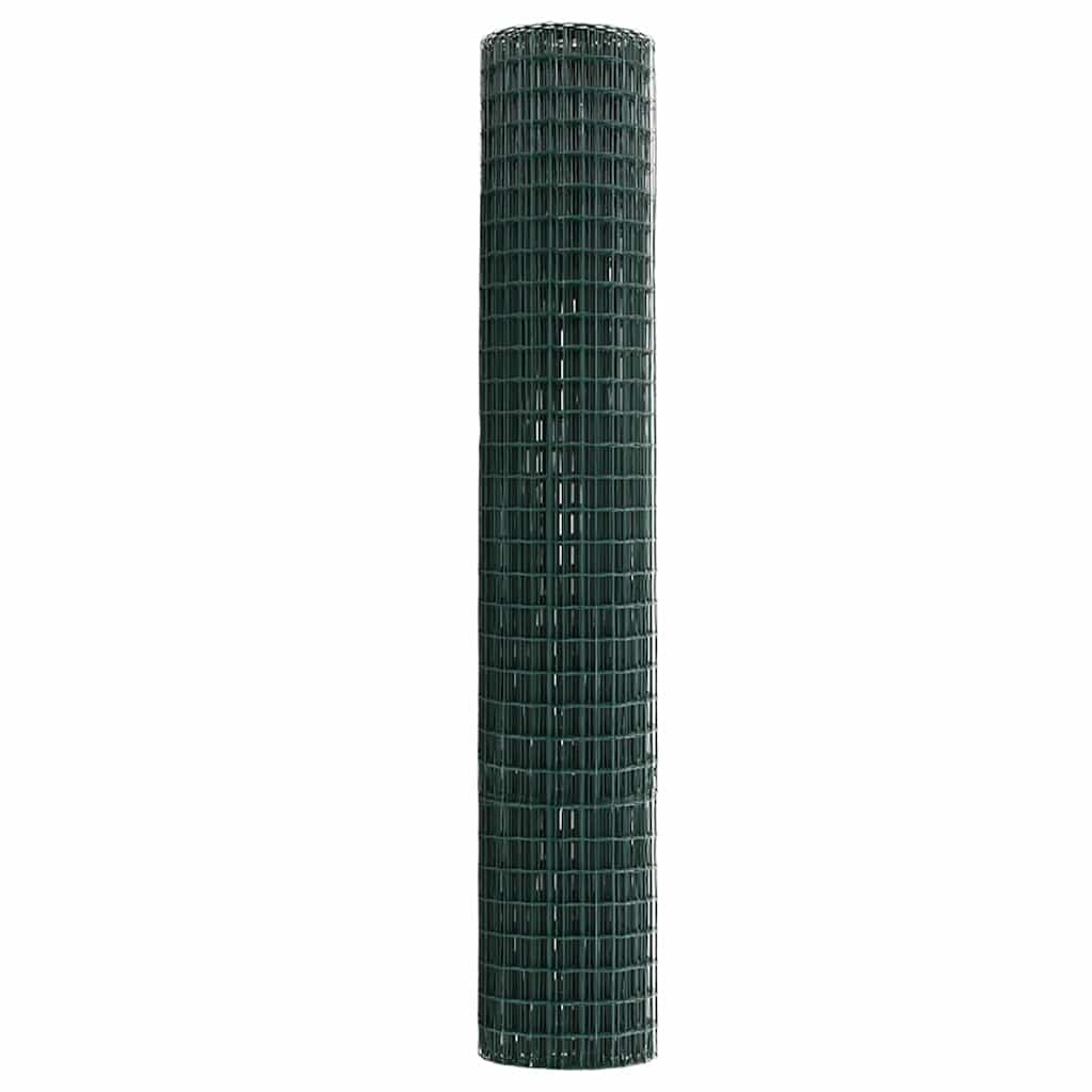 Eurozaun Grün 1,5 x 10 m PVC-beschichtetes Eisen