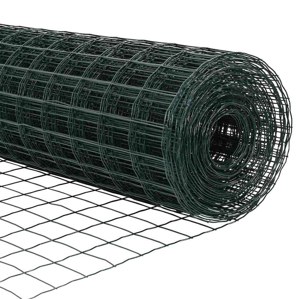 Eurozaun Grün 0,8 x 10 m PVC-beschichtetes Eisen