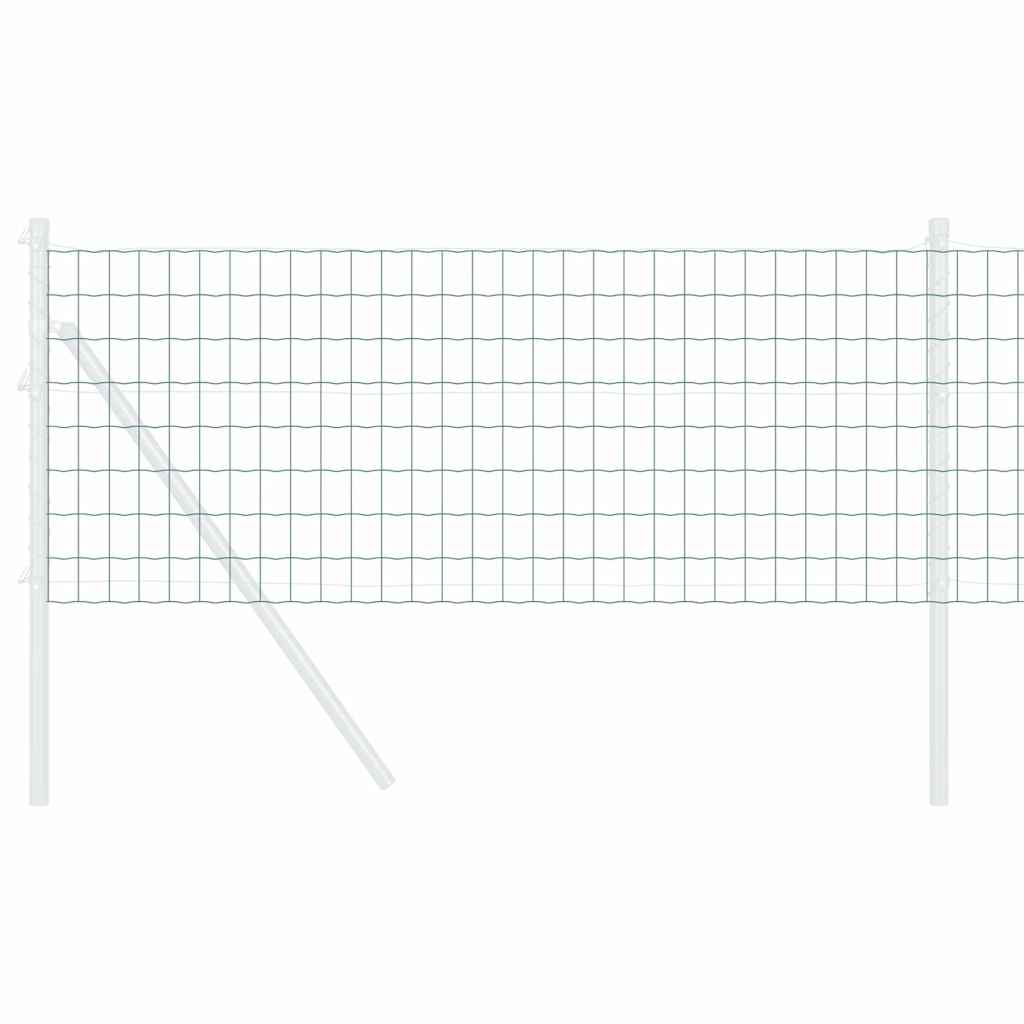 Eurozaun Grün 0,8 x 10 m PVC-beschichtetes Eisen