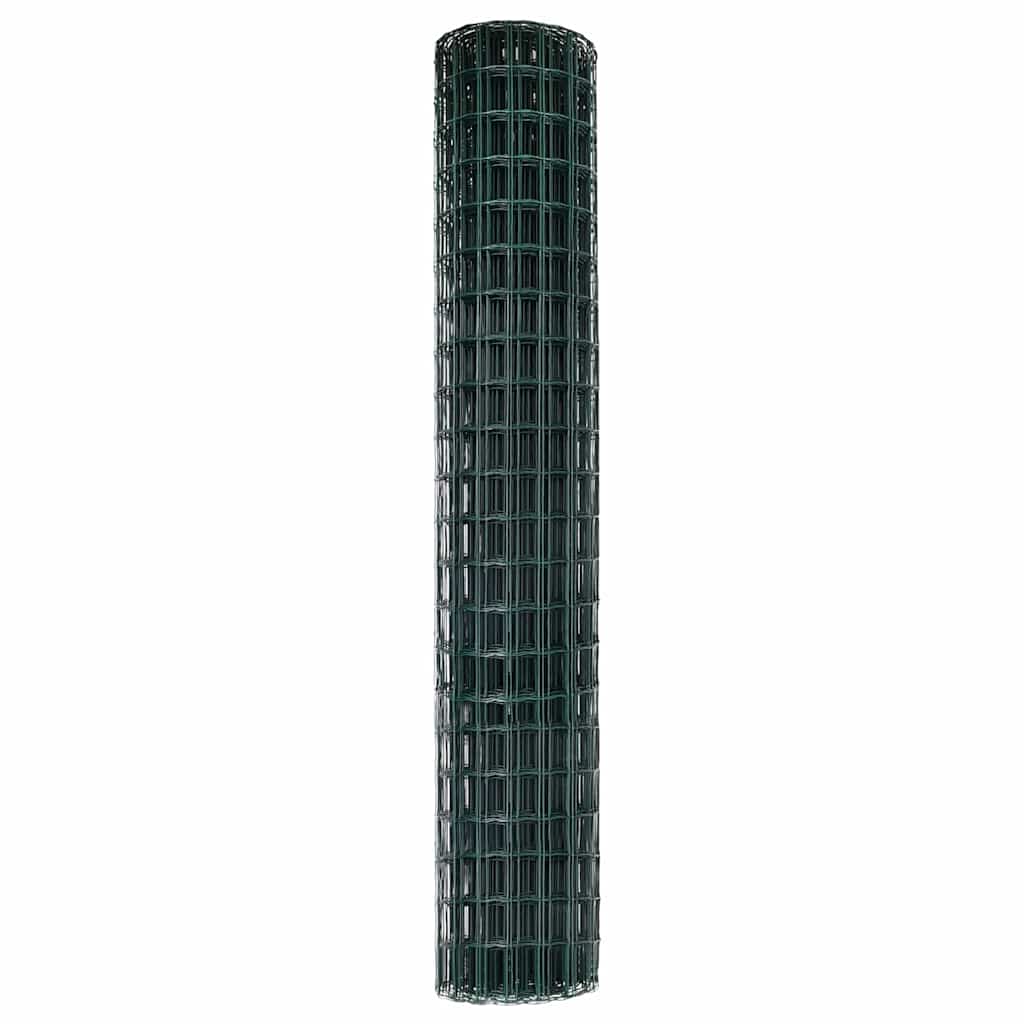 Eurozaun Grün 1,5 x 10 m PVC-beschichtetes Eisen