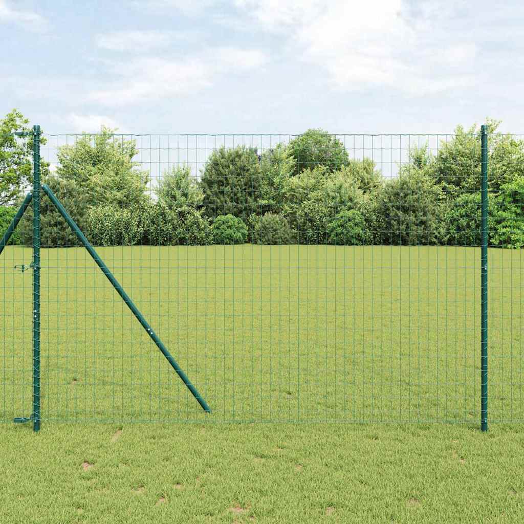 Eurozaun Grün 1,6 x 10 m PVC-beschichtetes Eisen
