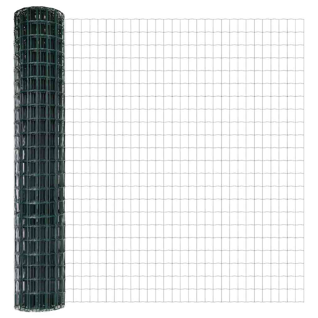 Eurozaun Grün 1,6 x 10 m PVC-beschichtetes Eisen