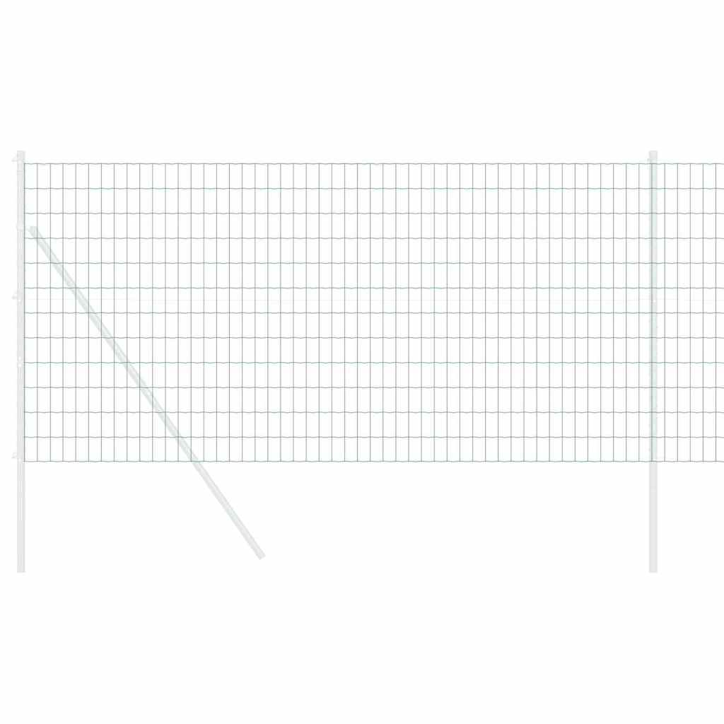 Eurozaun Grün 1 x 10 m PVC-beschichtetes Eisen