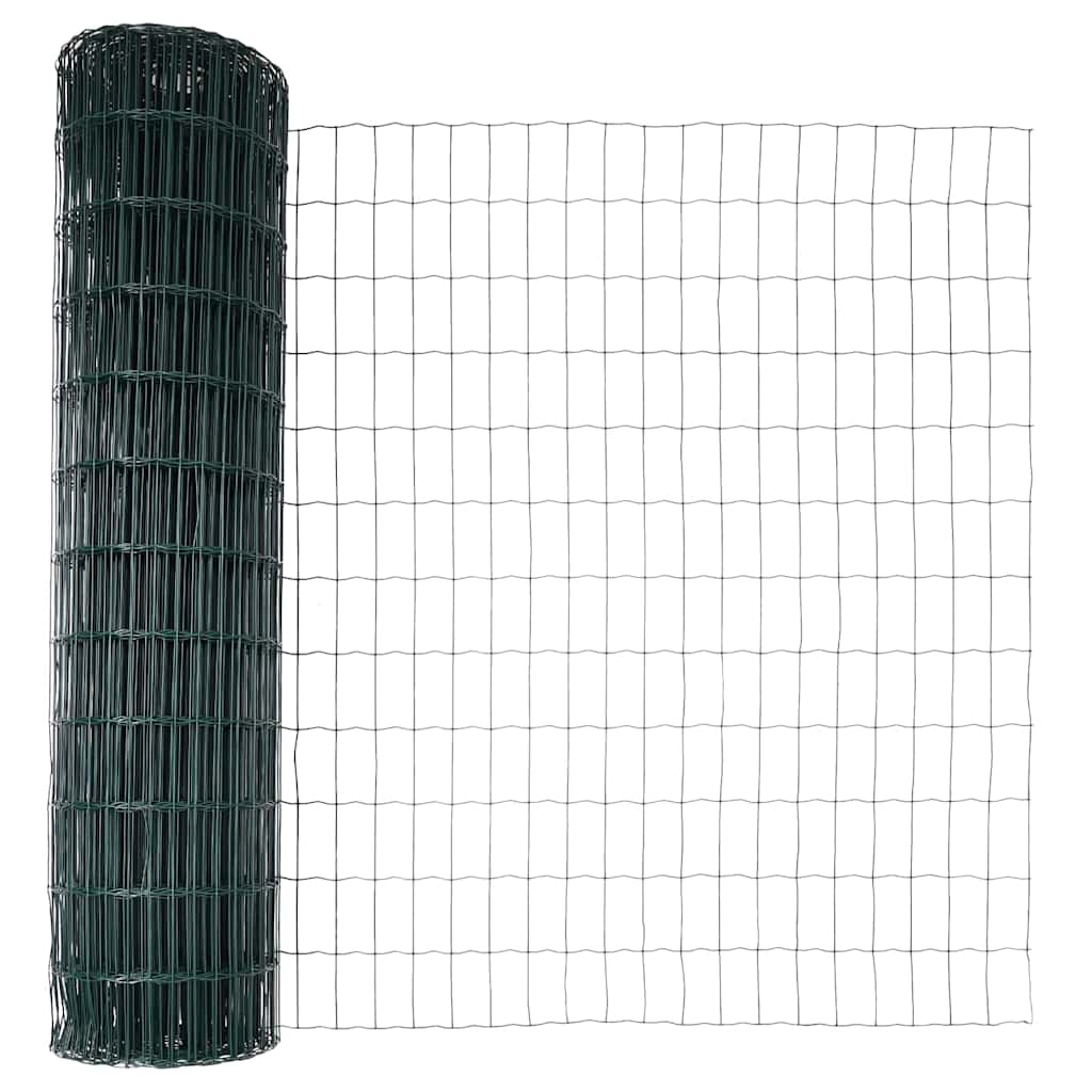 Eurozaun Grün 1,4 x 10 m PVC-beschichtetes Eisen