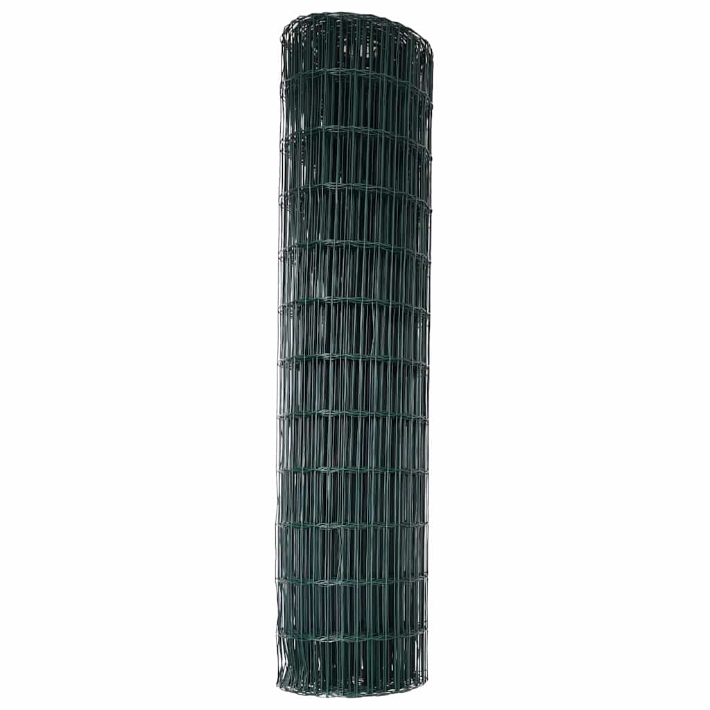 Eurozaun Grün 1,4 x 10 m PVC-beschichtetes Eisen