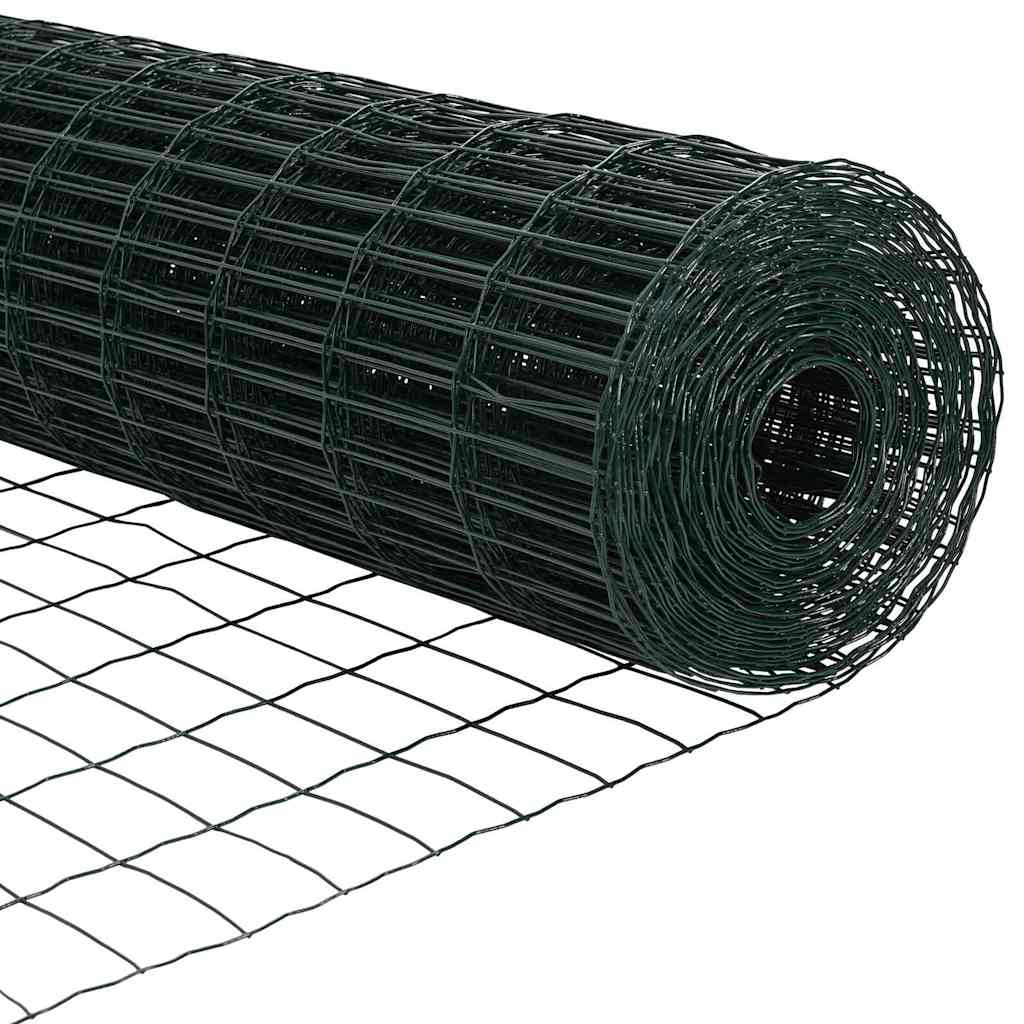 Eurozaun Grün 1,6 x 10 m PVC-beschichtetes Eisen