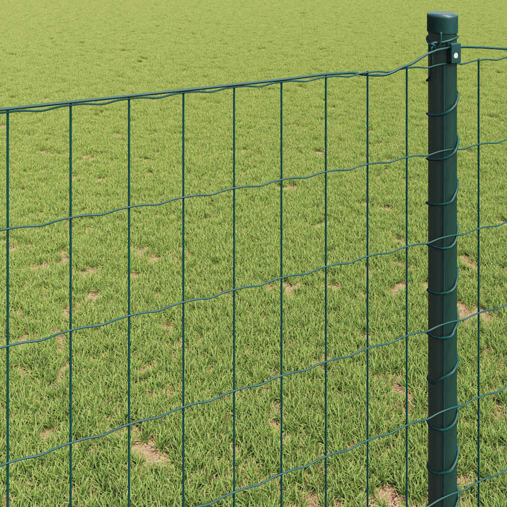 Eurozaun Grün 1,6 x 10 m PVC-beschichtetes Eisen