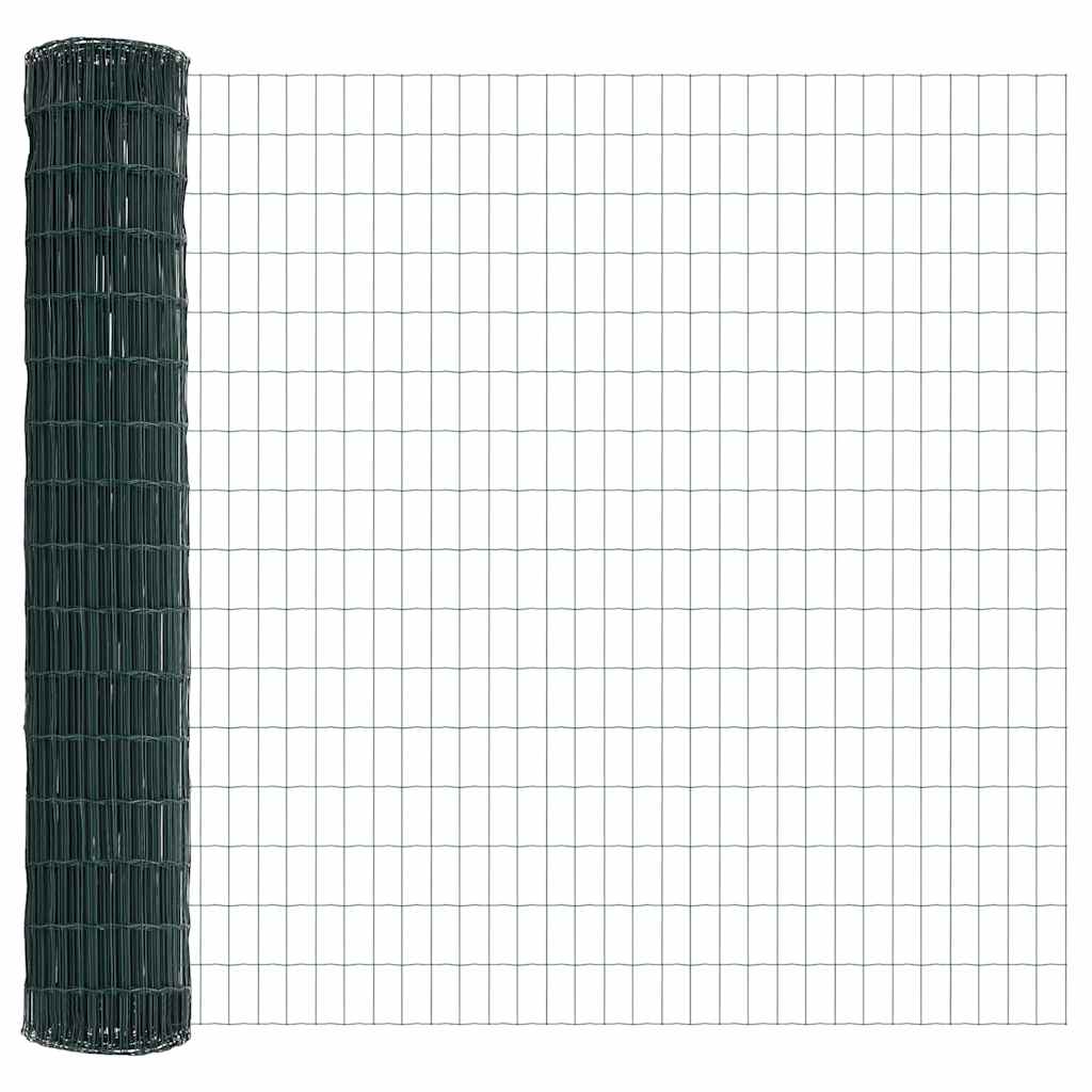 Eurozaun Grün 1,6 x 10 m PVC-beschichtetes Eisen
