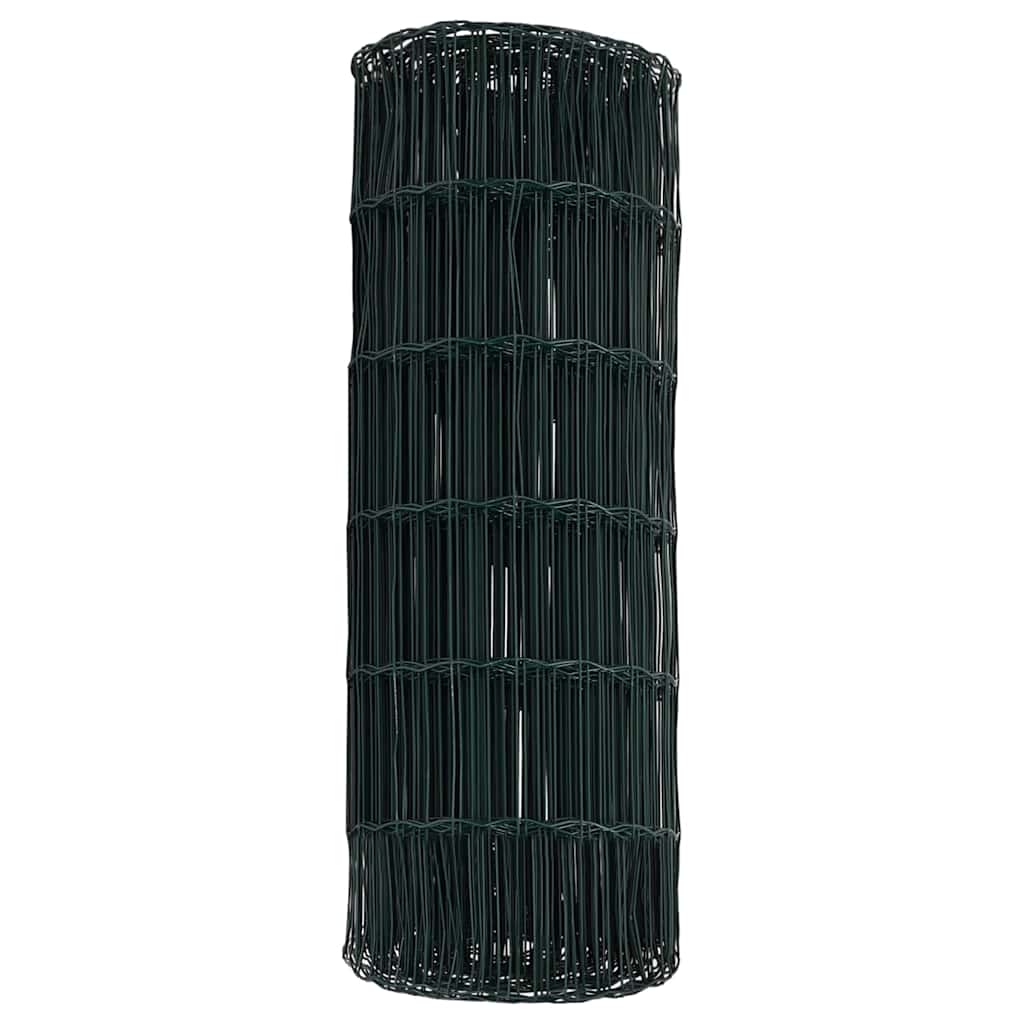 Eurozaun Grün 0,8 x 10 m PVC-beschichtetes Eisen