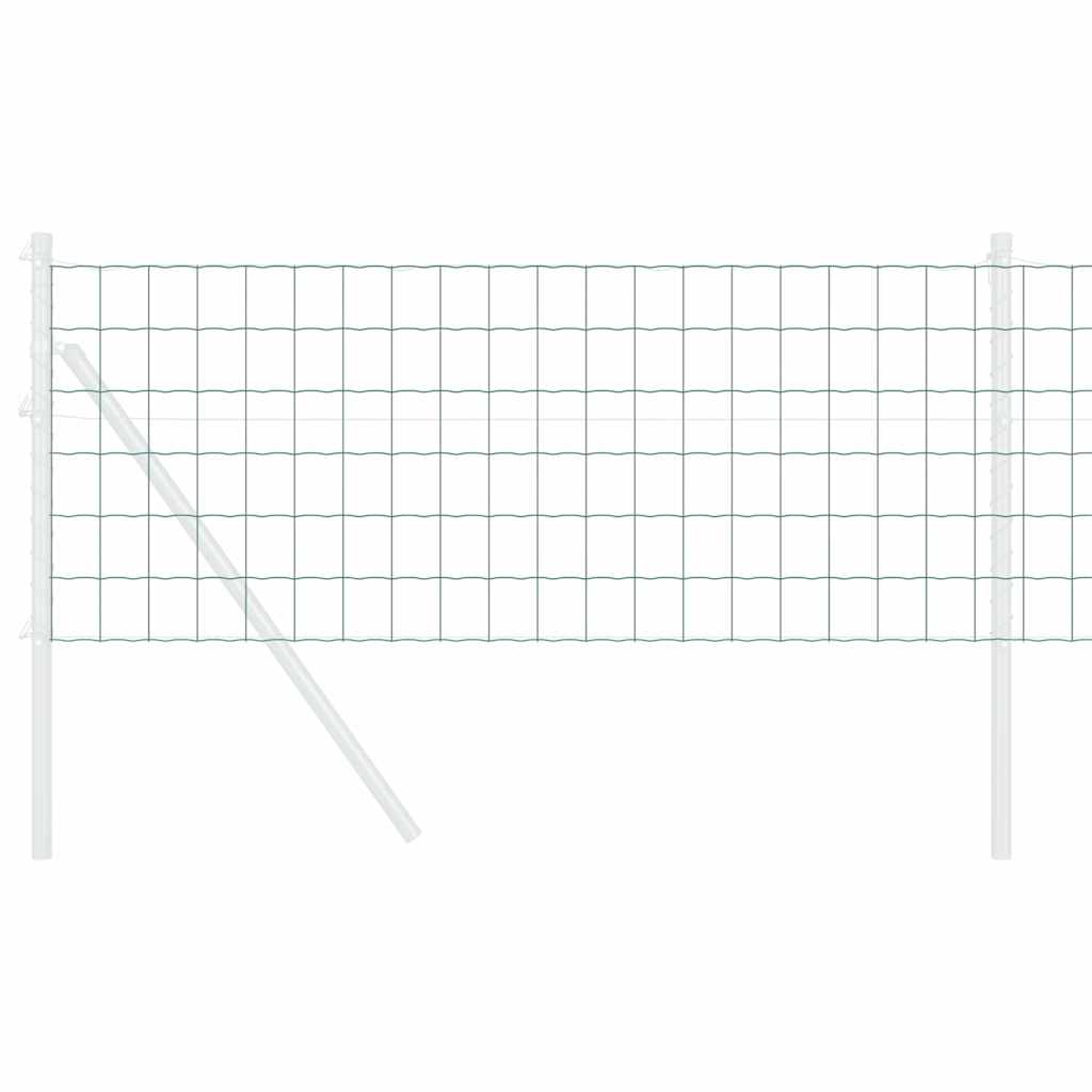 Eurozaun Grün 0,8 x 10 m PVC-beschichtetes Eisen