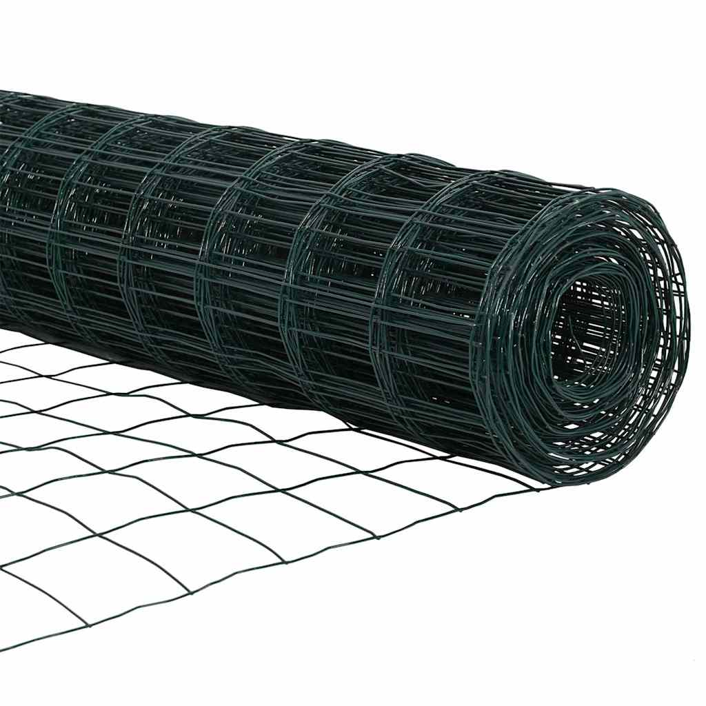 Eurozaun Grün 1,4 x 10 m PVC-beschichtetes Eisen