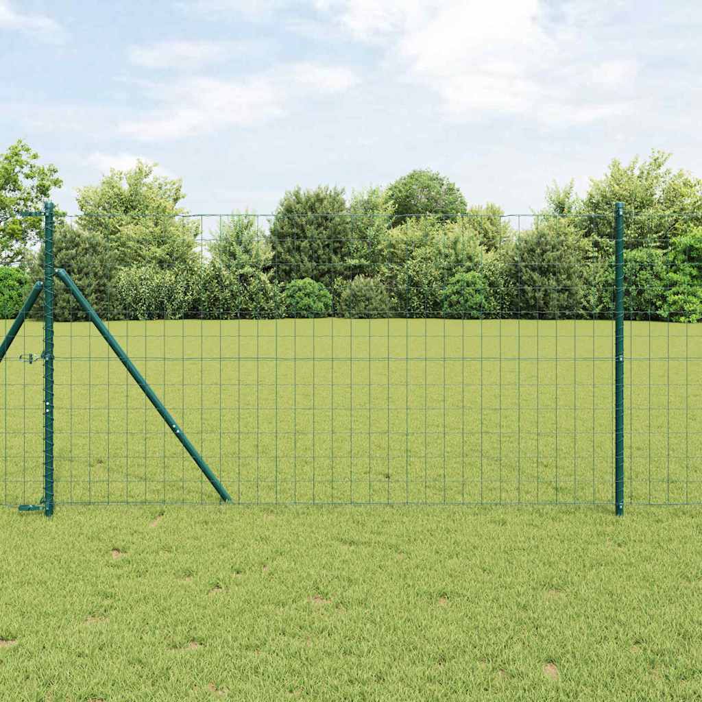 Eurozaun Grün 1,4 x 10 m PVC-beschichtetes Eisen