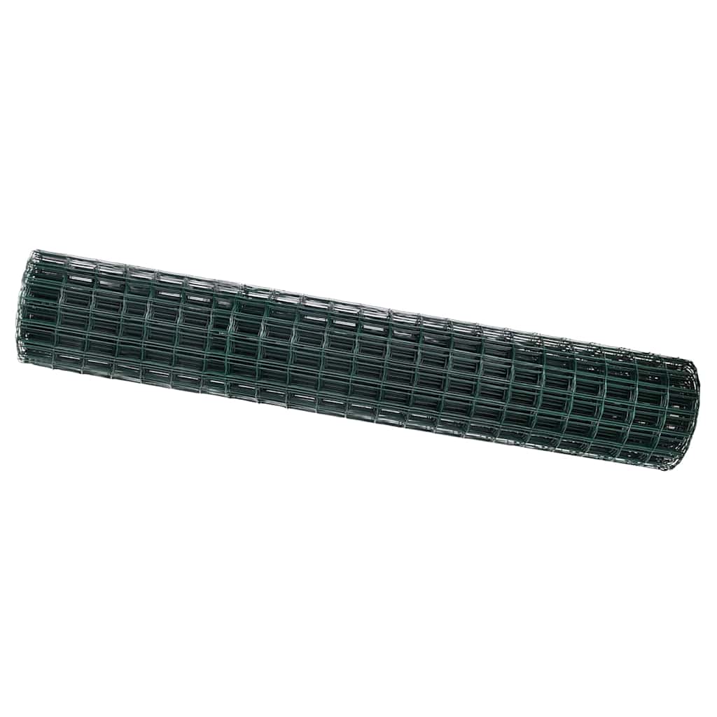 Eurozaun Grün 1,5 x 10 m PVC-beschichtetes Eisen