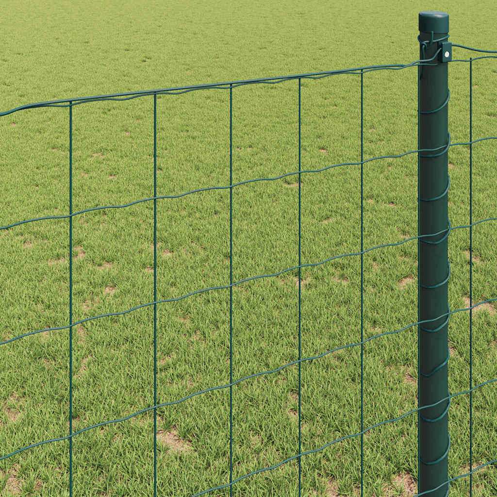 Eurozaun Grün 1,6 x 10 m PVC-beschichtetes Eisen